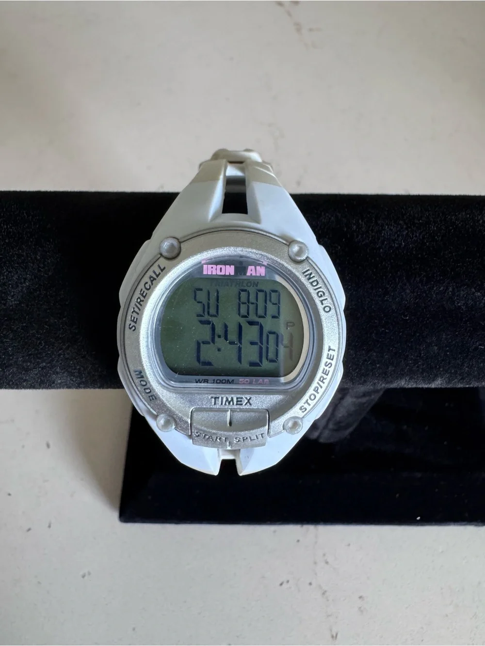 Timex Ironman White and Silver Digital Sports Watch - White Rubber